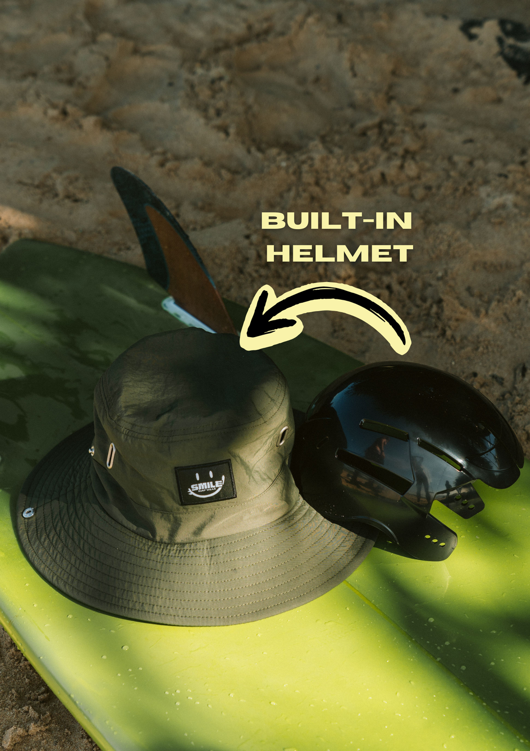 Surf Hat with Protection - Protection for Surfing - SMILE Surf Wear Surf Hat with Protection - Protection for Surfing - SMILE Surf Wear