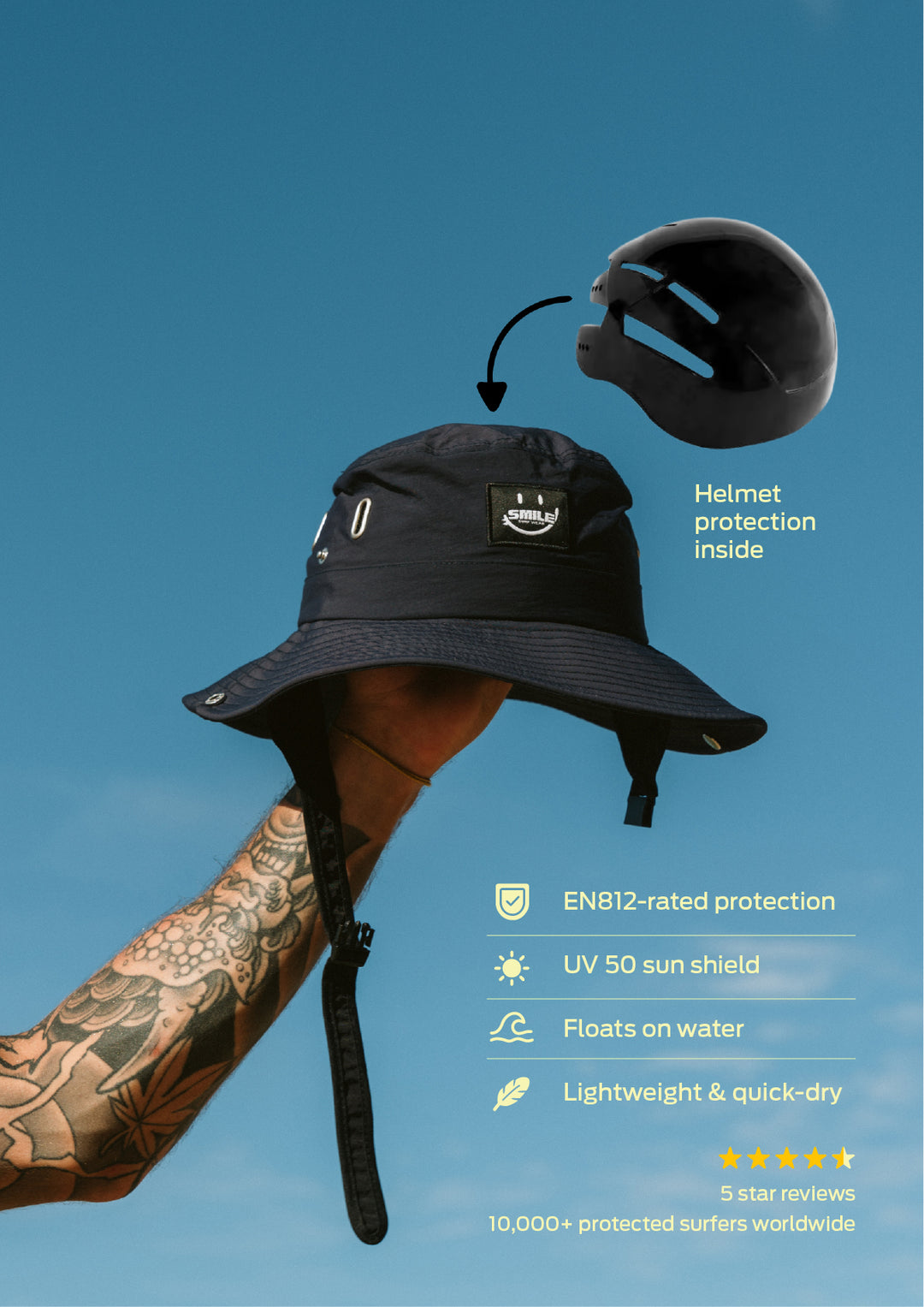 Reef Ranger 1.0 - Surf Hat + Protection