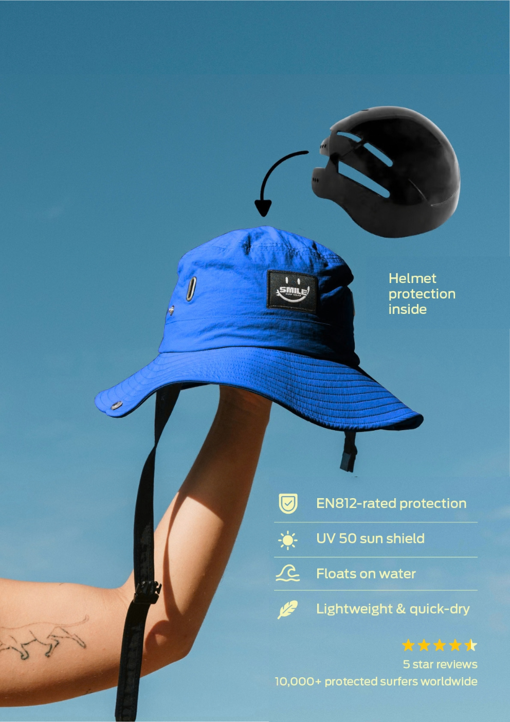 Reef Ranger 1.0 - Surf Hat + Protection