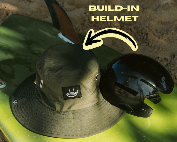 Surf Helmet - Surf Hat with Integrated Helmet